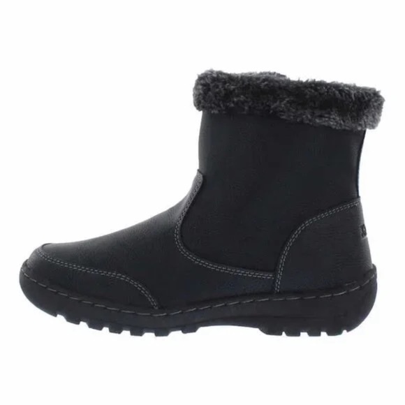 New Khombu Addison All Weather Women's Boot Black Memory Foam Size 9 - Picture 3 of 6
